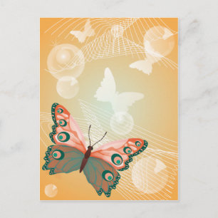 Aloha Hawaiianischer Schmetterling Hochzeit Liebe Postkarte