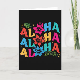 Aloha Hawaiianischer Sommer Hawaii Urlaub Kinder M Karte
