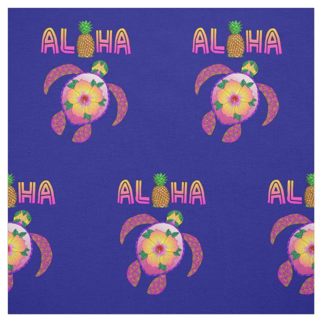 Aloha hawaiische Honu Schildkröte Stoff (Muster)