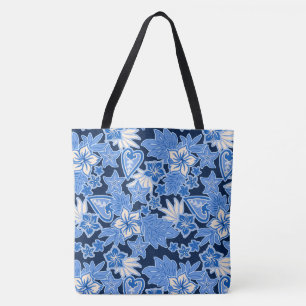 Aloha Heart Hawaiian Hibiskus Tropical Beach Bag
