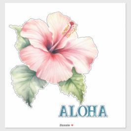 Aloha Hibiskus Blume Aufkleber