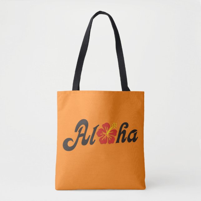 Aloha Hibiskus - flaches Hawaii Design + Ihre Idee (Vorderseite)