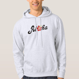 Aloha Hibiskus - flaches Hawaii Design + Ihre Idee Hoodie