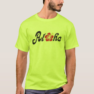 Aloha Hibiskus - flaches Hawaii Design + Ihre Idee T-Shirt