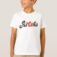 Aloha Hibiskus - flaches Hawaii Design + Ihre Idee