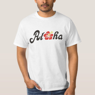 Aloha Hibiskus - flaches Hawaii Design + Ihre Idee T-Shirt