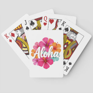 Aloha Hibiskus Hawaiian Dream Design Hawaii Vaca Spielkarten