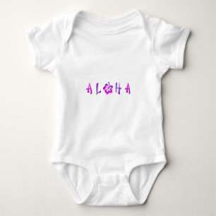 Aloha-Hibiskus-Logo Baby Strampler