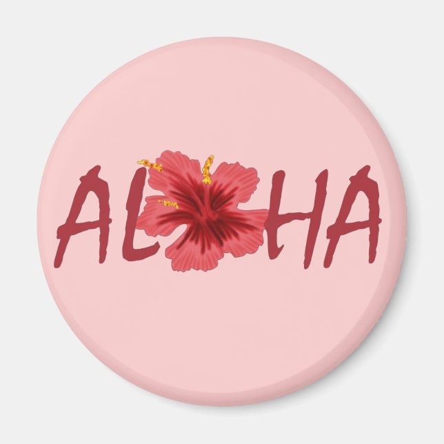 Aloha-Hibiskus-Magnet Magnet (Vorne)