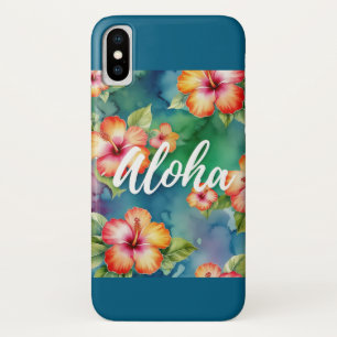 Aloha Hibiskus Tropenfarben-Blumendesign Case-Mate iPhone Hülle