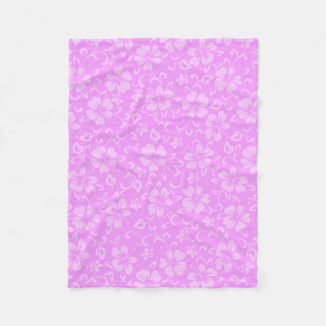 Aloha Honeys Coordinate Hawaiian Hibiskus Fleecedecke (Vorderseite)