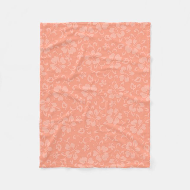 Aloha Honeys Coordinate Hawaiian Hibiskus Fleecedecke (Vorderseite)