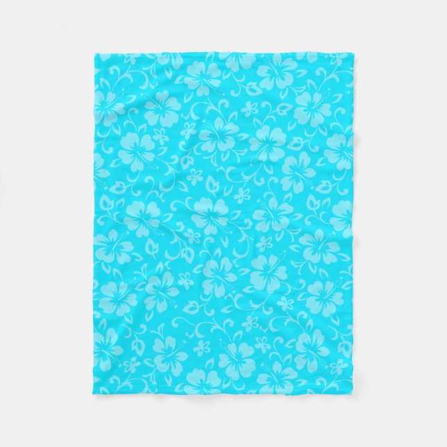 Aloha Honeys Coordinate Hawaiian Hibiskus Fleecedecke (Vorderseite)