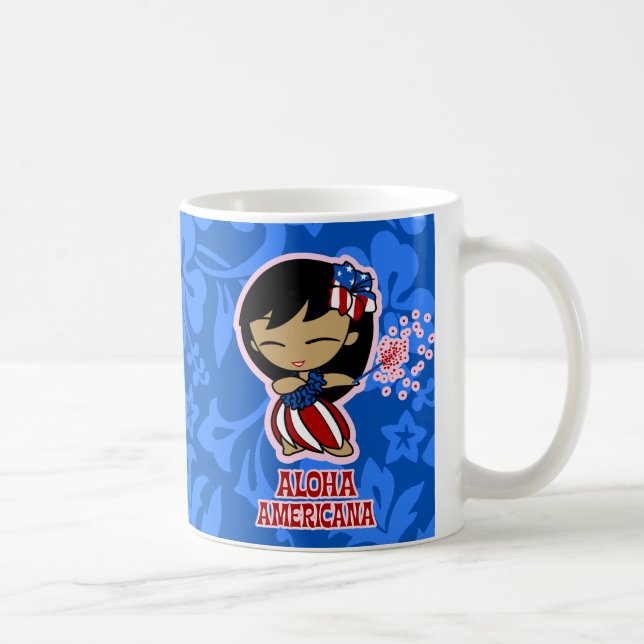 Aloha Honeys Firecracker Hula Girl Kaffeetasse (Rechts)