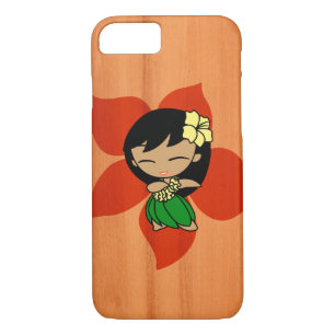 Aloha Honeys Hawaiian Hula Girl Imitats Wood Case-Mate iPhone Hülle