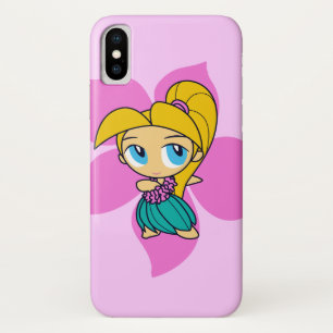 Aloha Honeys Hawaiian Pink Hibiskus Hula Girl iPhone X Hülle