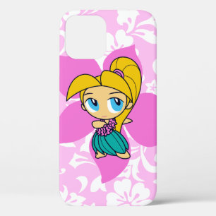 Aloha Honeys Hawaiian Pink Pareau Hula Girl  Case-Mate iPhone Hülle