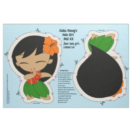 Aloha Honeys Hula Girl Doll Kit und Muster Stoff