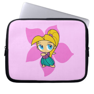 Aloha Honeys Hula Girl Hibiskus Neoprene Laptopschutzhülle
