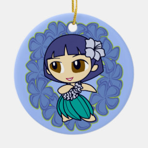 Aloha Honeys Hula Girl Ornaments Keramik Ornament