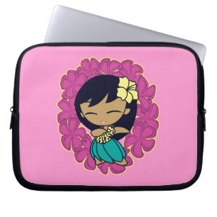 Aloha Honeys Hula Girl Plumeria Neoprene Laptopschutzhülle