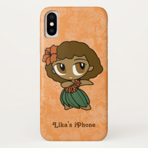 Aloha Honeys Orange Hula Girl Hawaiian Hibiskus Case-Mate iPhone Hülle