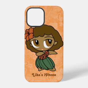 Aloha Honeys Orange Hula Girl Hawaiian Hibiskus iPhone 12 Pro Hülle