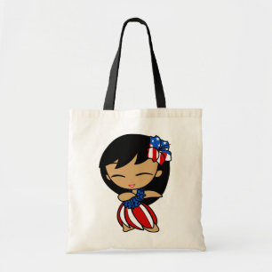 Aloha Honeys Patriotic Hula Girl Bags & Tasche