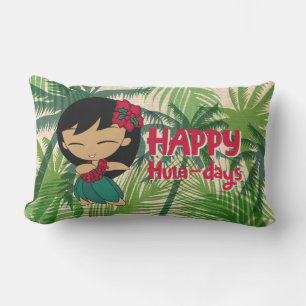 Aloha Honeys Weihnachts-Feiertags-Hula-Mädchen-Pal Kissen Für Draußen