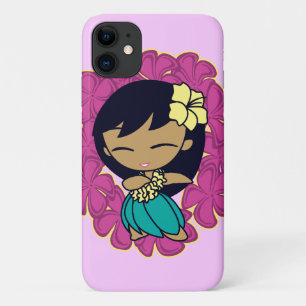 Aloha Honig hawaiische Hula Mädchenplumeria-Leu iPhone 11 Hülle