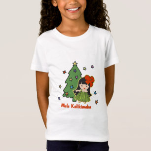 Aloha Honig-Weihnachtenhawaiisches Hula Mädchen T-Shirt