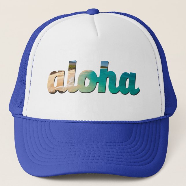 Aloha Hut Truckerkappe (Vorderseite)