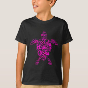 Aloha I Liebe Hawaii Sea Turtles Shaka Surfbrett V T-Shirt
