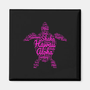 Aloha Ich Liebe Hawaii Meeresschildkröten Shaka Su Magnet