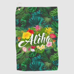 Aloha in den Tropen Golfhandtuch