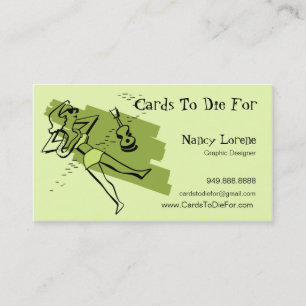 Aloha in Grün von Creative Business Cards Visitenkarte