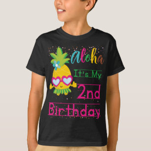 Aloha It's My 2. Birthday Hawaii Sonnenbrille Frui T-Shirt