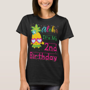Aloha It's My 2. Birthday Hawaii Sonnenbrille Frui T-Shirt