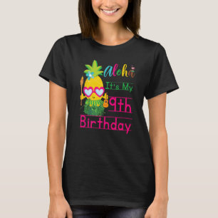 Aloha It's My 9th Birthday Hawaii Girls Sonnenbril T-Shirt