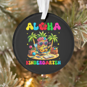 Aloha Kindergarten Ananas Hawaii Zurück zur Schule Ornament
