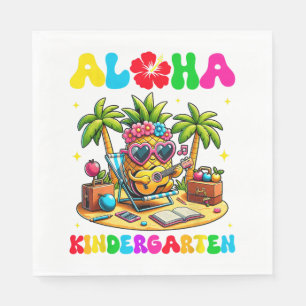 Aloha Kindergarten Ananas Hawaii Zurück zur Schule Serviette