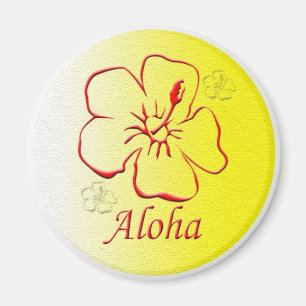 Aloha Knopfkopie Magnet