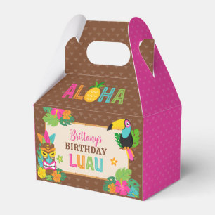 Aloha Luau Hawaiian Tropical Birthday Geschenkschachtel