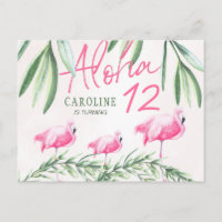Aloha luau Let's Flamingle tropischen Geburtstagsp