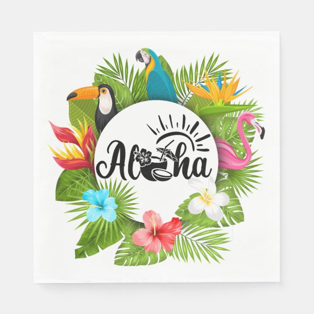 Aloha Luau  Serviette (Vorderseite)