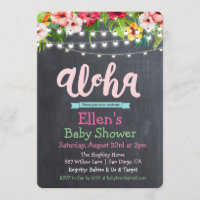 Aloha Luau Tropical Baby Shower Einladung