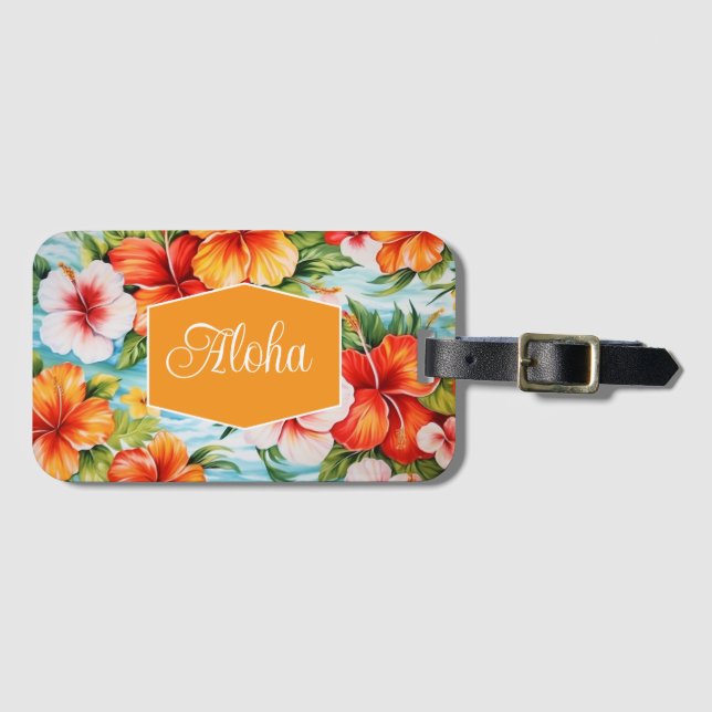 Aloha Luggage Tag Gepäckanhänger (Vorderseite (Horizontal))