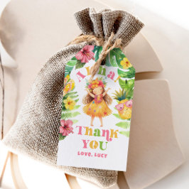 Aloha Mädchen Sommer Tropical Luau Geburtstag viel Geschenkanhänger