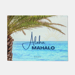 ALOHA MAHALO - TROPISCHE HAWAII - TÜR MAT FUßMATTE