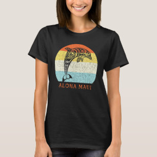 Aloha Maui Vintag Hawaiian Island Stammedolphin T-Shirt